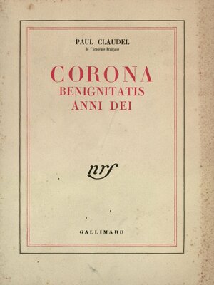 cover image of Corona benignitatis anni dei